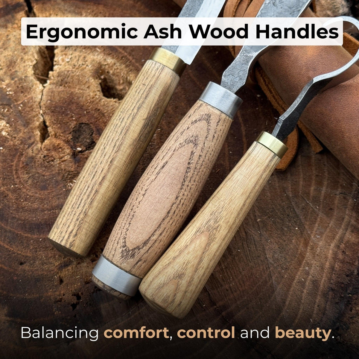 3-Piece Spoon Carving Tool Set