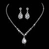 3-Piece: Women's Diamond Cubic Zirconia Necklace Earrings Set