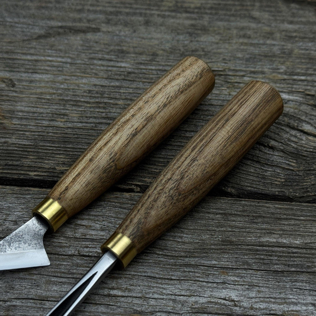 3-Piece Wood Carving Tool Set with Leather Case