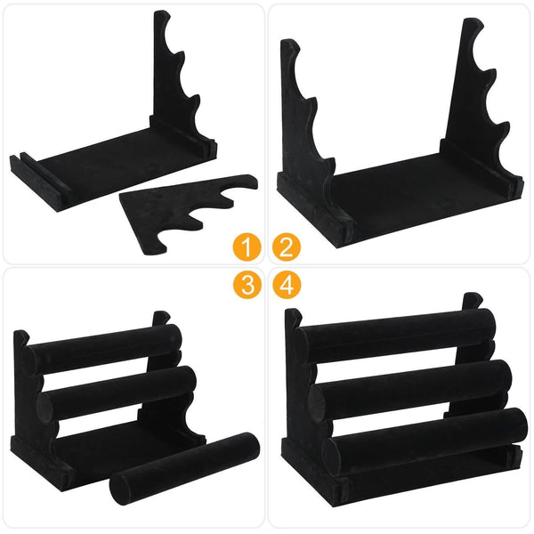 3-Tier Velvet Jewelry Stand