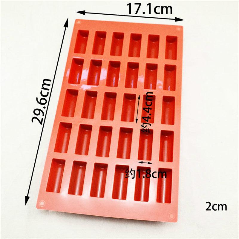 30 Holes Silicone Cake Mold Chocolate Cake Baking Decorating Tools Desserts Cakes Mould Candy Bakeware Molds Mini Cake Pan Candy Molds Break-Apart Silicone Chocolate Mold