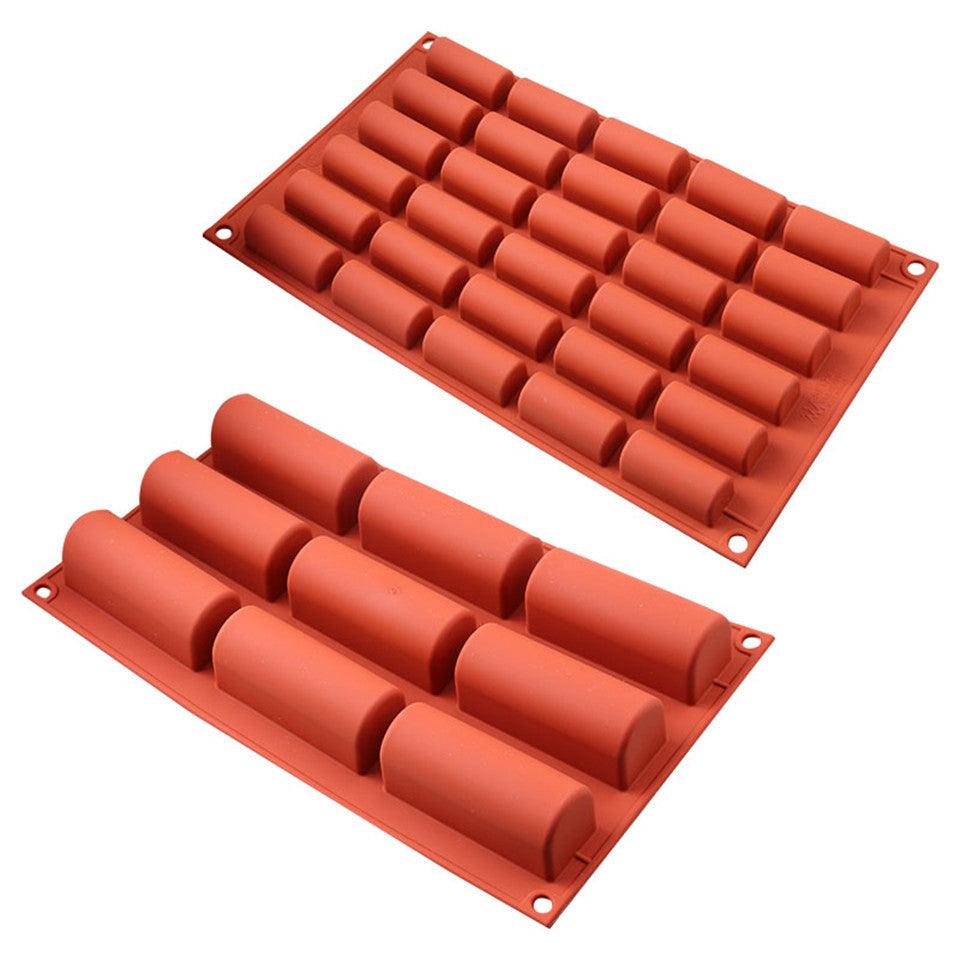 30 Holes Silicone Cake Mold Chocolate Cake Baking Decorating Tools Desserts Cakes Mould Candy Bakeware Molds Mini Cake Pan Candy Molds Break-Apart Silicone Chocolate Mold