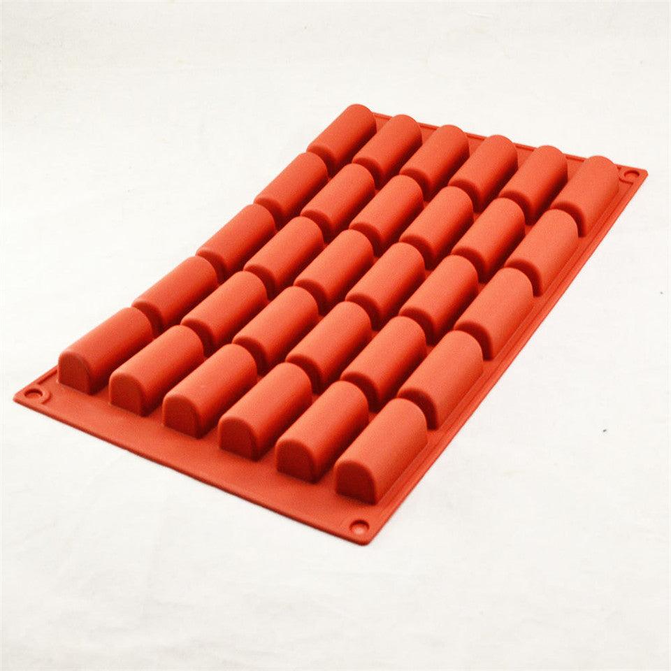 30 Holes Silicone Cake Mold Chocolate Cake Baking Decorating Tools Desserts Cakes Mould Candy Bakeware Molds Mini Cake Pan Candy Molds Break-Apart Silicone Chocolate Mold