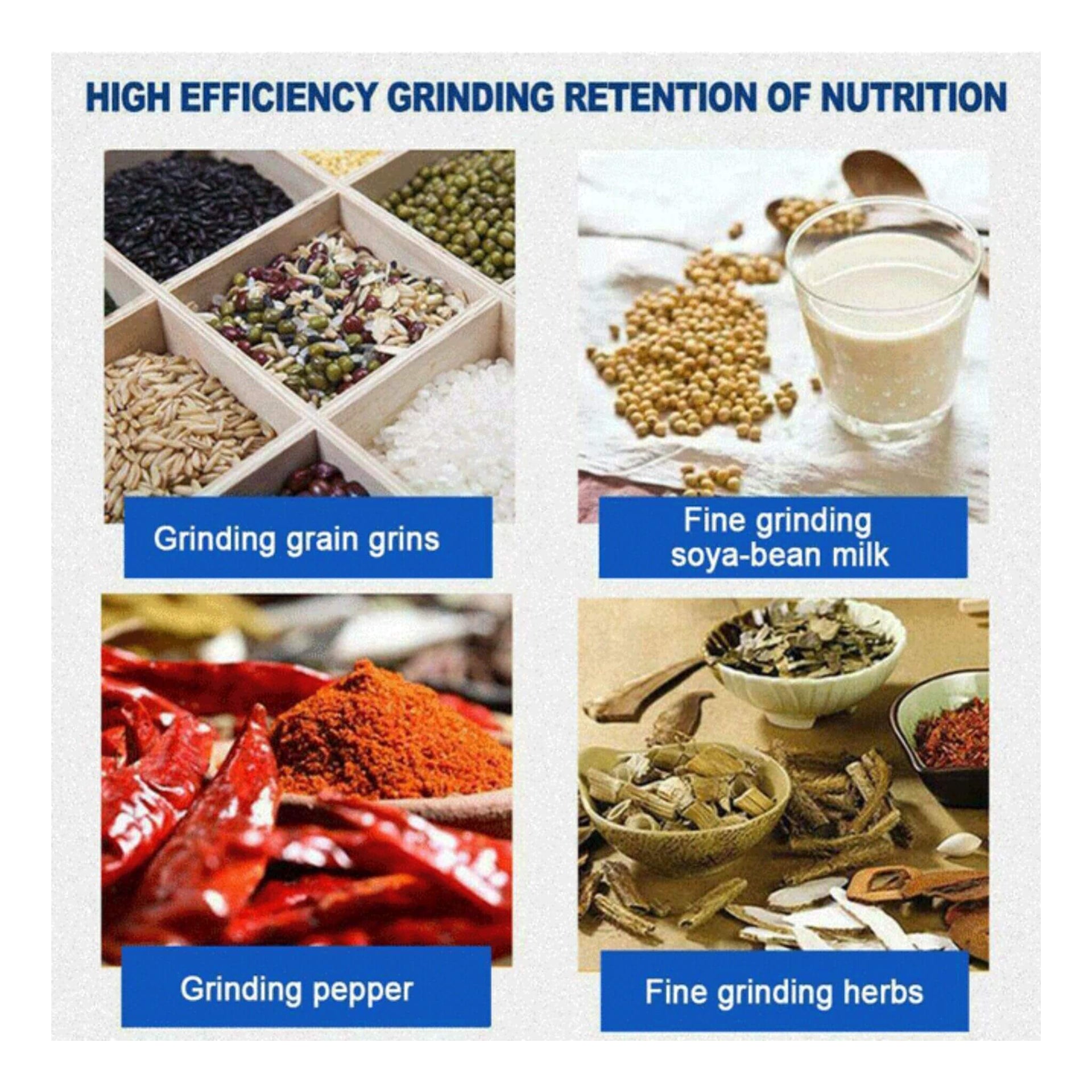 3000W Commercial Electric Corn Wheat Grain Mill Grinder (SAK91135)