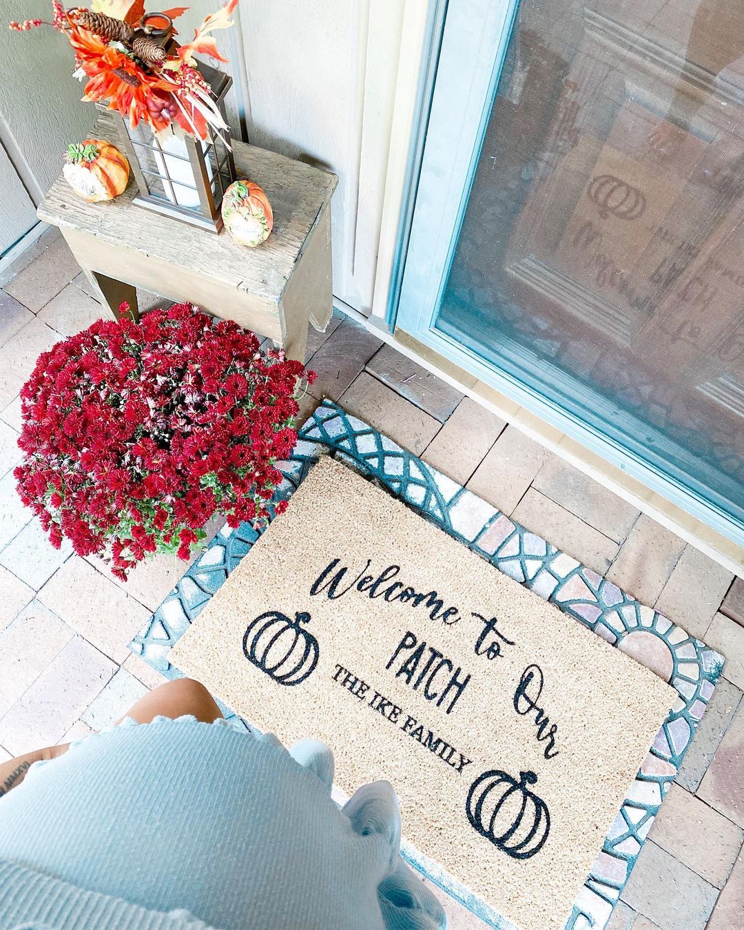 Welcome to Our Patch Personalized Doormat
