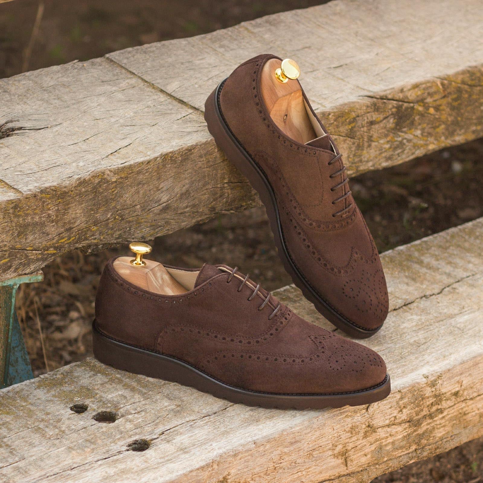 Novestra - suede leather brogue oxford shoes