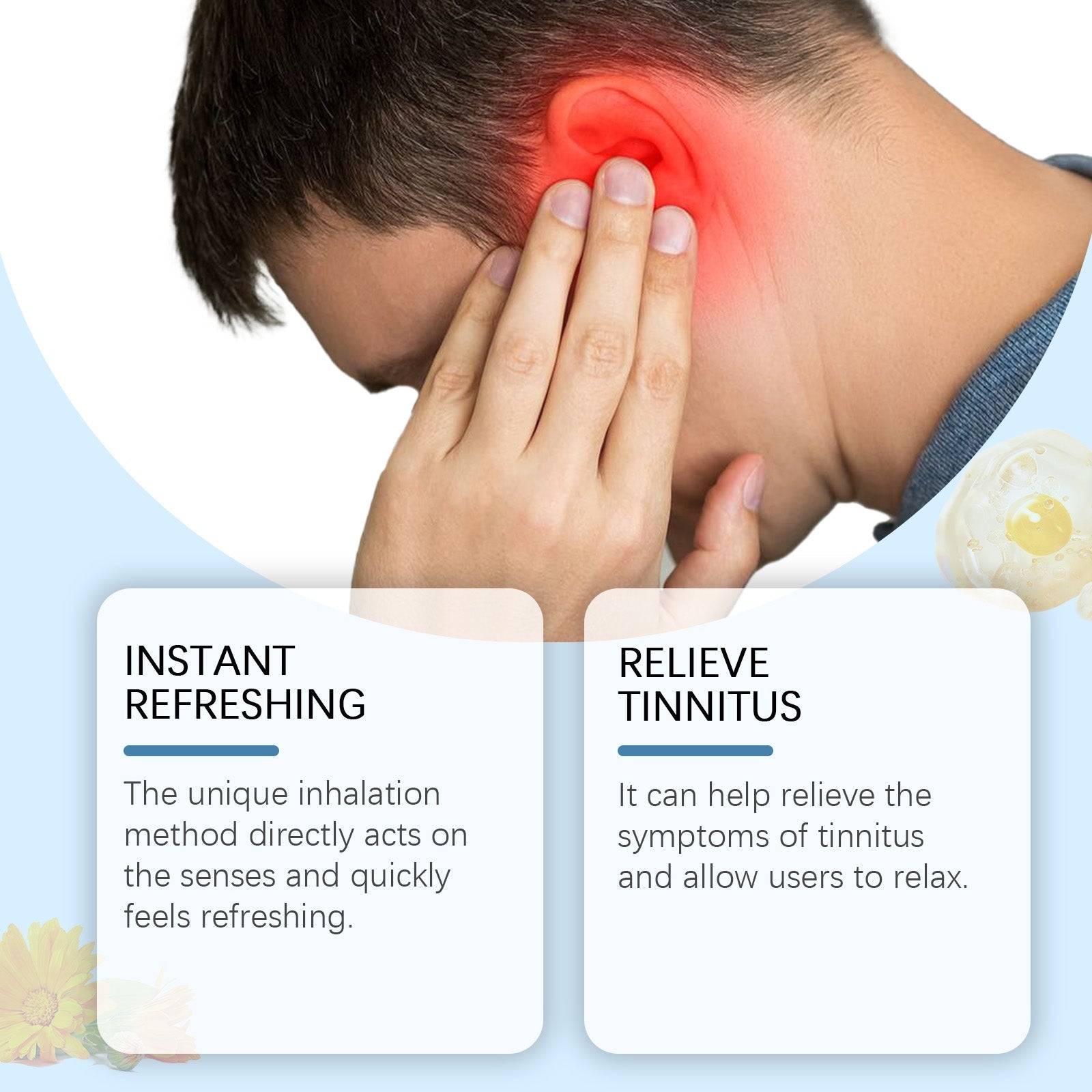 Ear Care Inhaler, Mint Nasal Tube And Gentle Ear Body Care Device