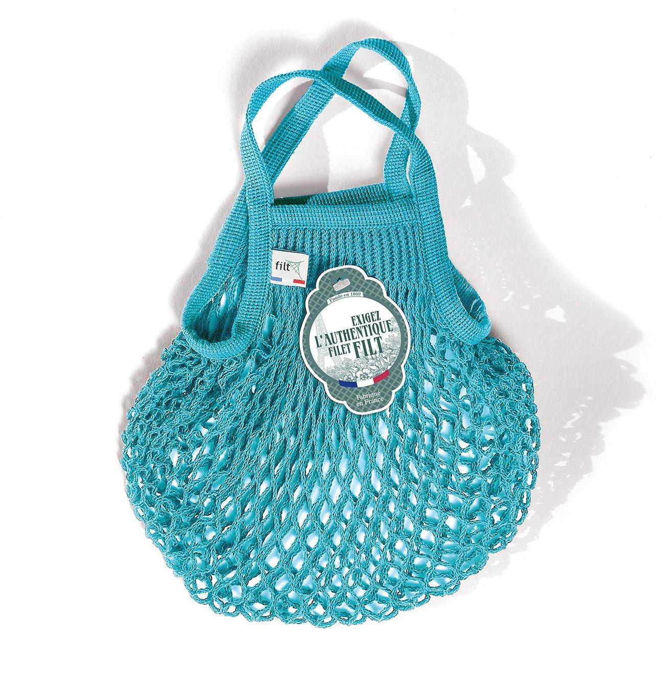 Filt Turquoise  Cotton Sack Mini-301BLEUJOYAU