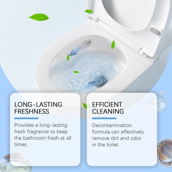 Toilet Fresh Cleaning Block, Toilet Toilet Clean Fragrance Deodorization Automatic Release Easy To Use