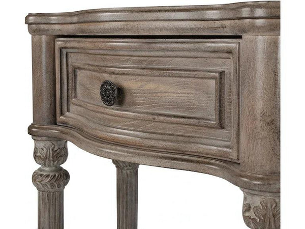 Peyton Console Table in Gray, Natural - Gifts for You 'n Me