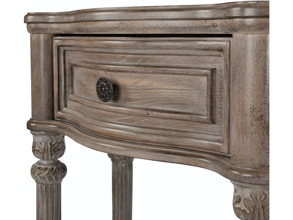 Peyton Console Table in Gray, Natural