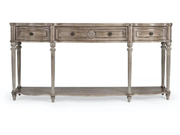 Peyton Console Table in Gray, Natural - Gifts for You 'n Me