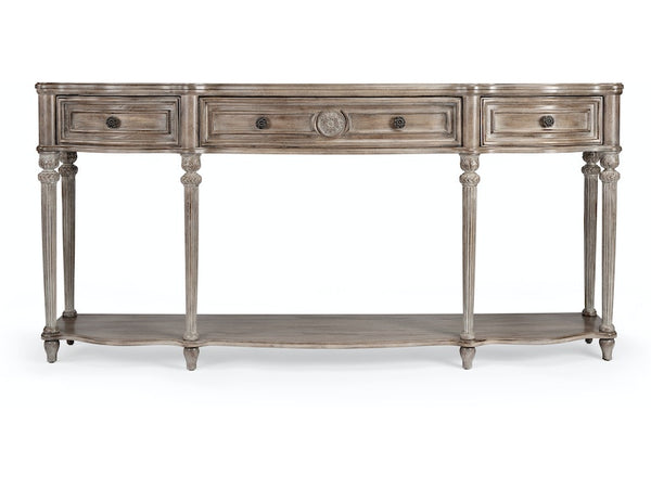 Peyton Console Table in Gray, Natural
