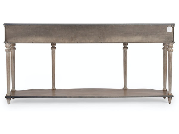 Peyton Console Table in Gray, Natural