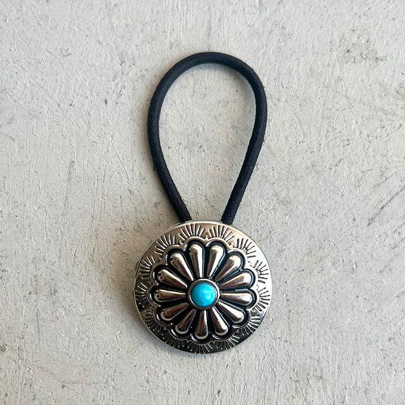 Turquoise Round Shape Hair Rope for Stylish Hair Accessory