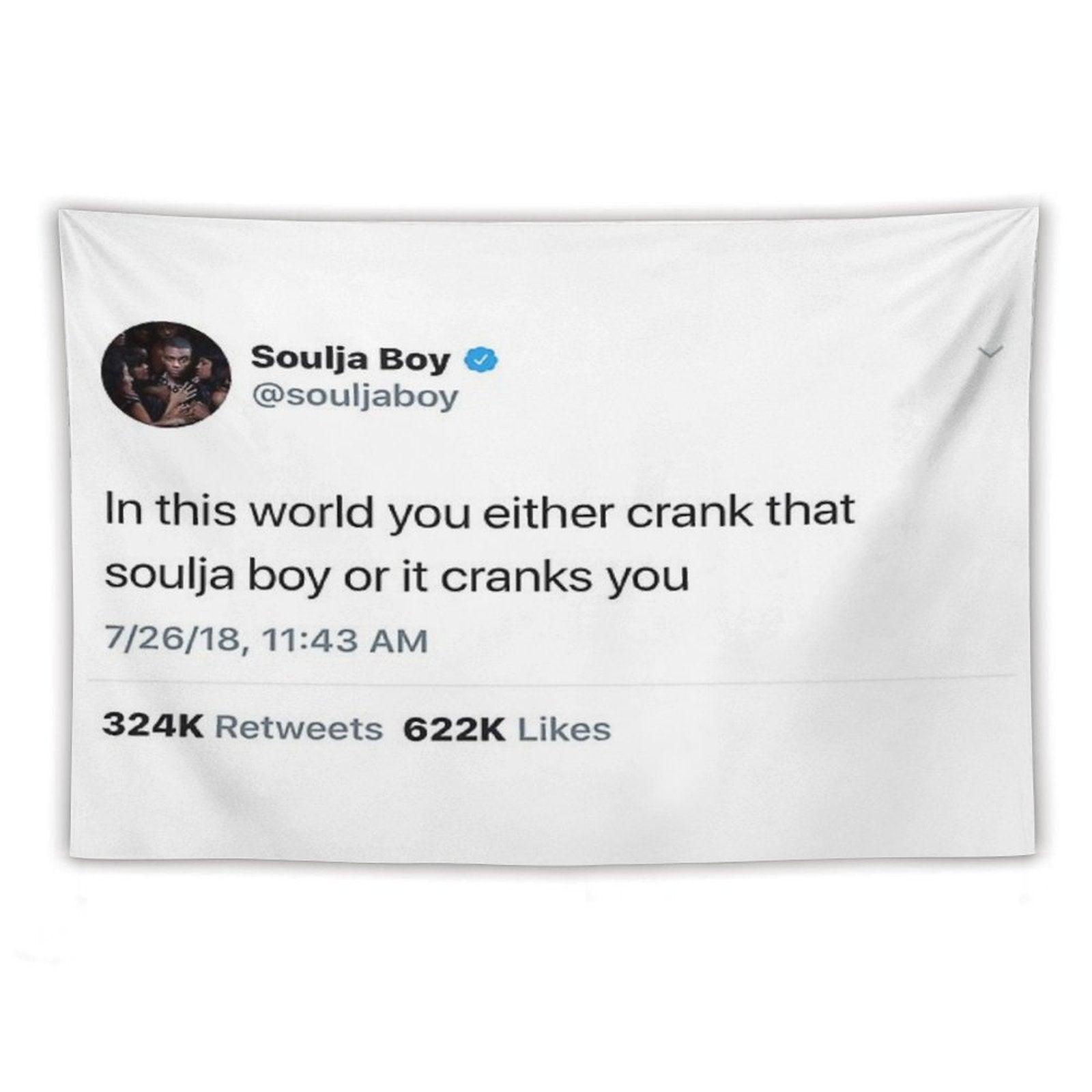 Soulja Boy Tweet Tapestry