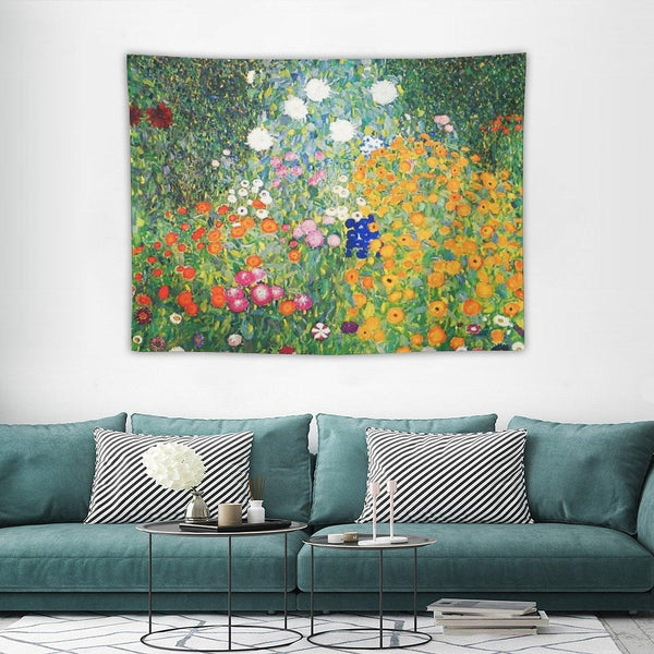 Flower Garden by Gustav Klimt Tapestry
