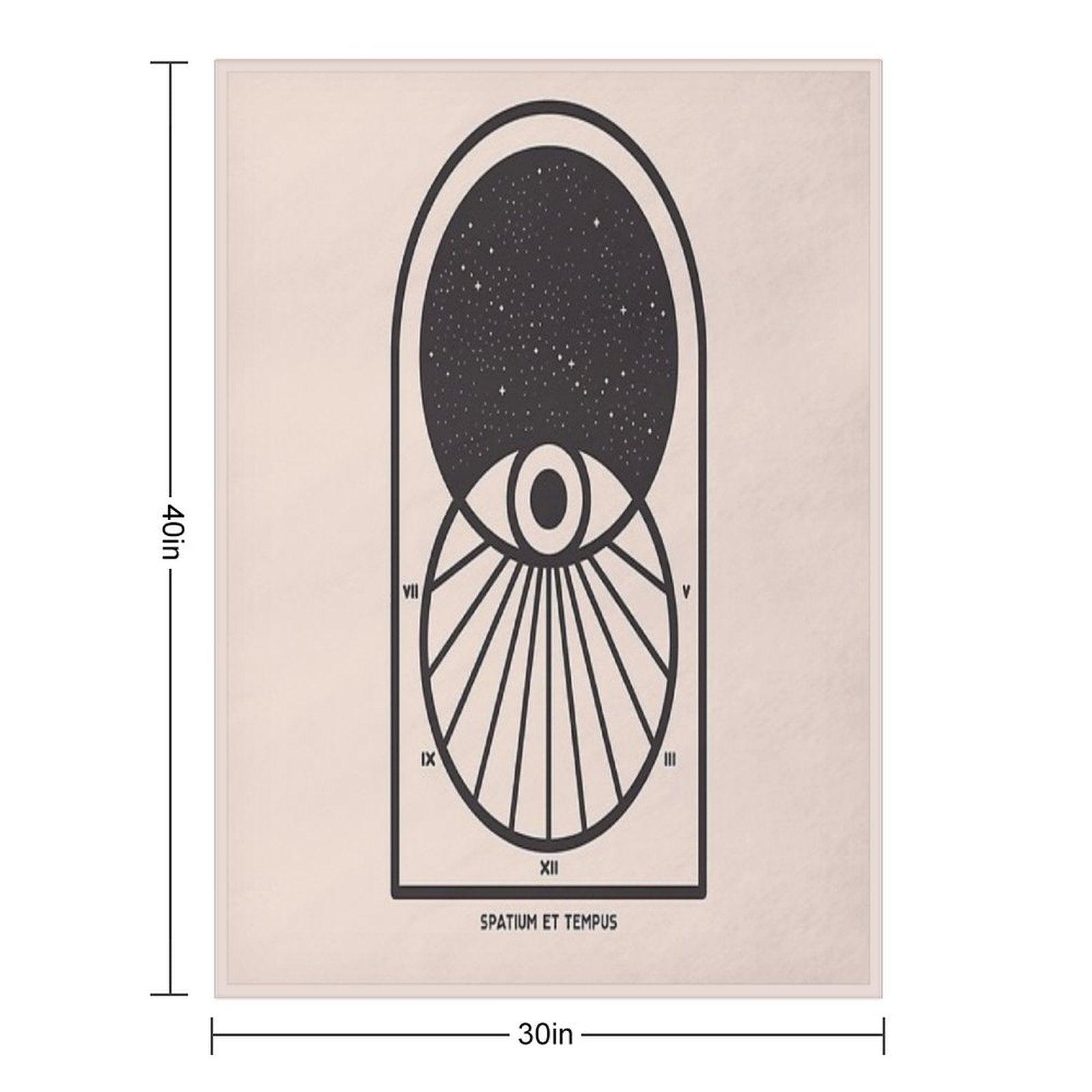 Space And Time Throw Blanket