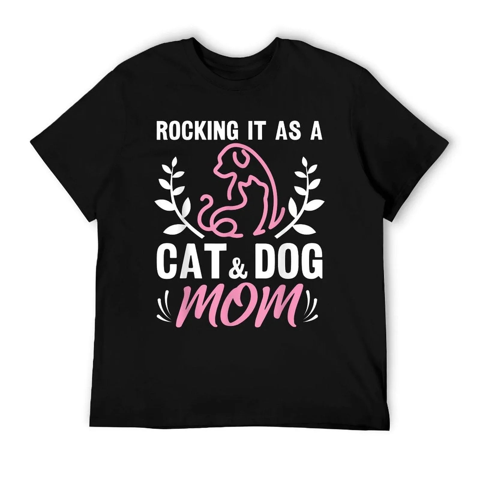 Cat And Dog Mom Fur Mama Mother's Day T-Shirt