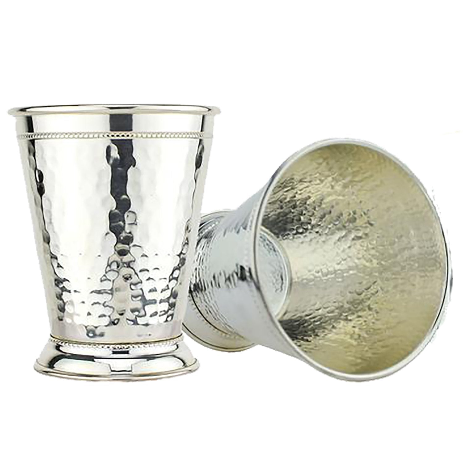 S/2 Hammered Silver Julep Cup