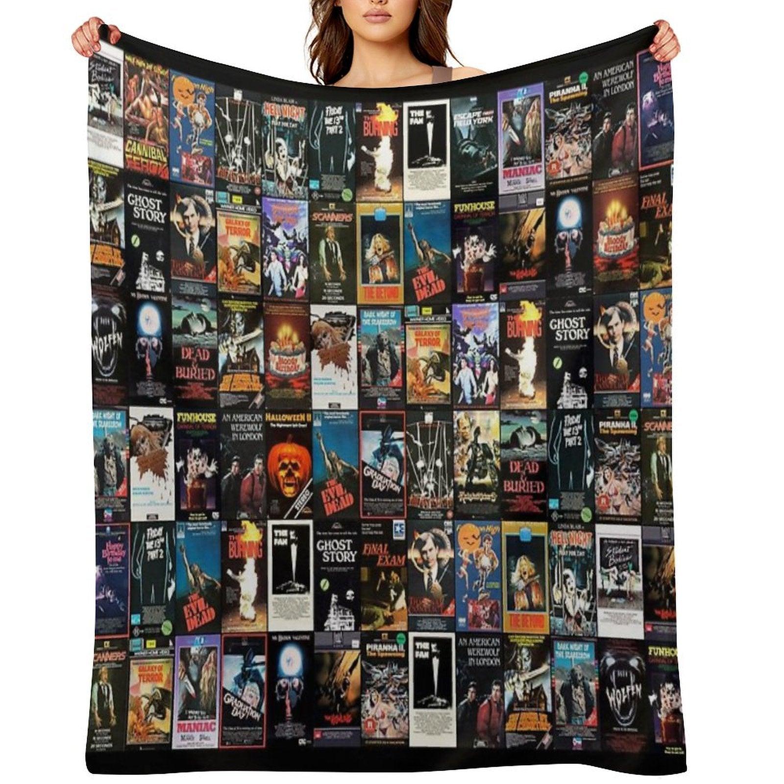RETRO HORROR VHS ARTWORK - 1981 Throw Blanket