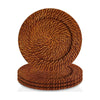 HARVEST RATTAN CHARGER SET OF 4