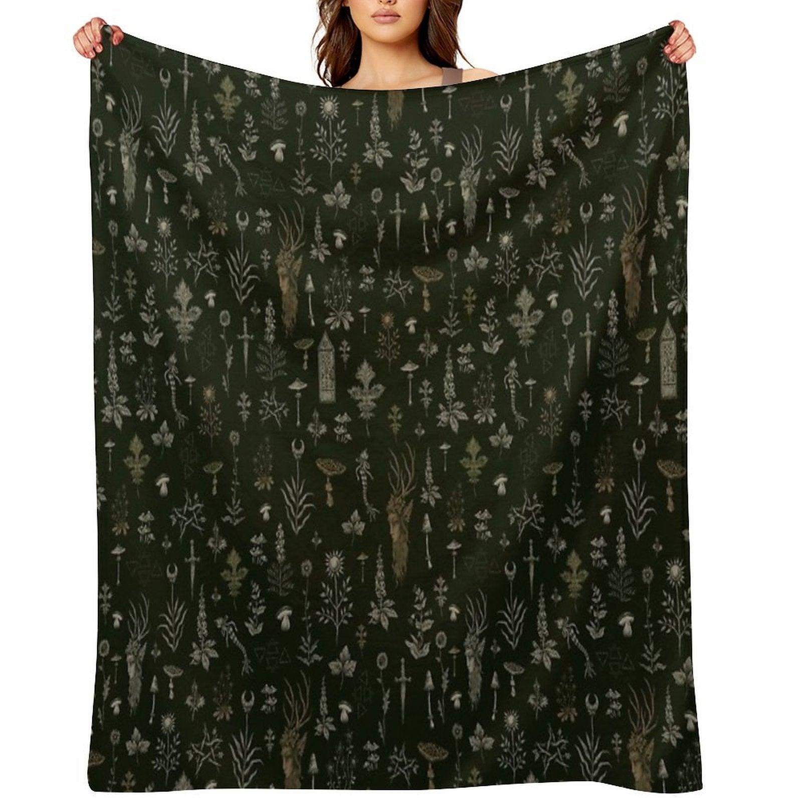 Forest And Field Guardian Throw Blanket