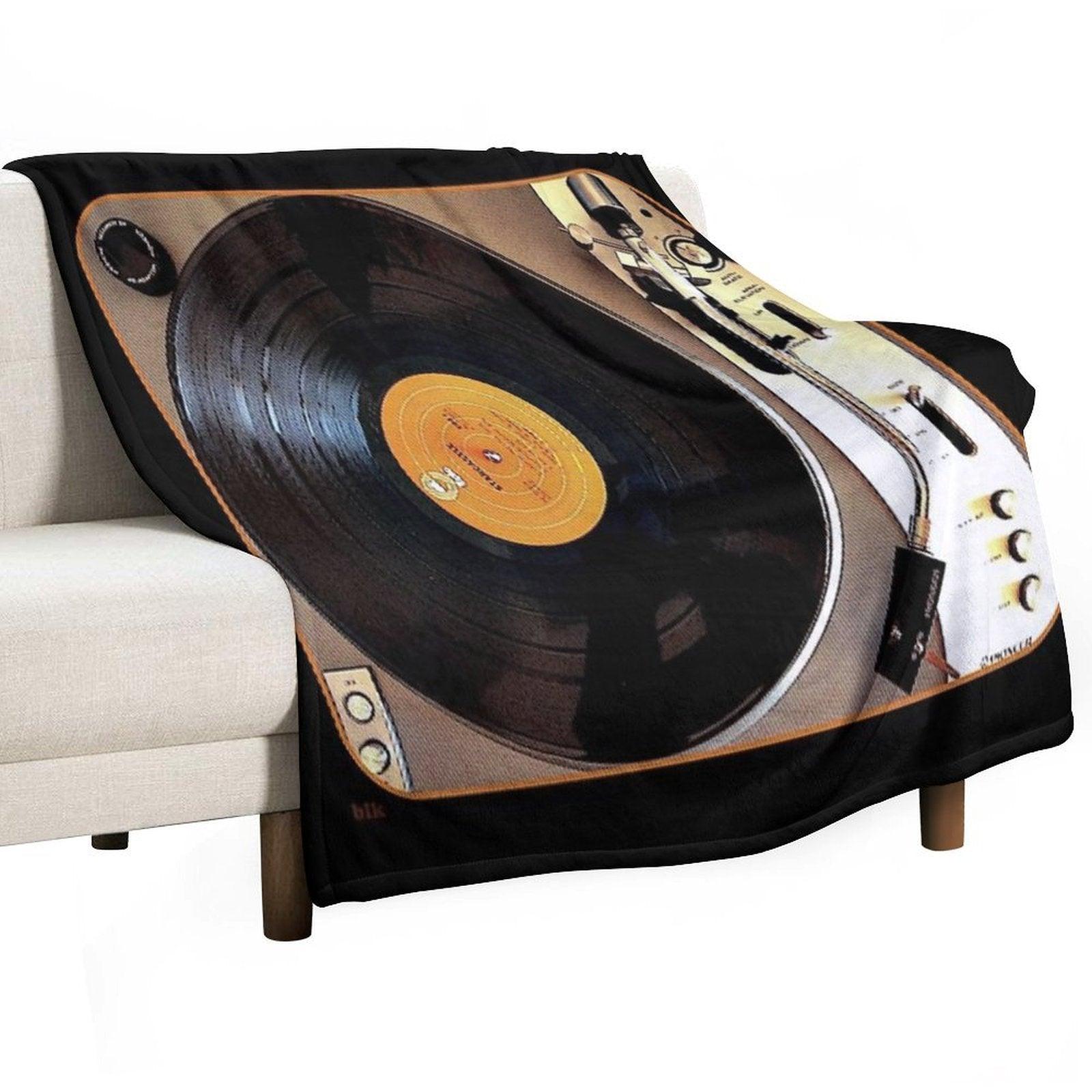 Vintage Pioneer Turntable 1976 Electronics PL-117D Throw Blanket