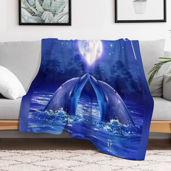 Dolphin Lightweight Throw Blanket
