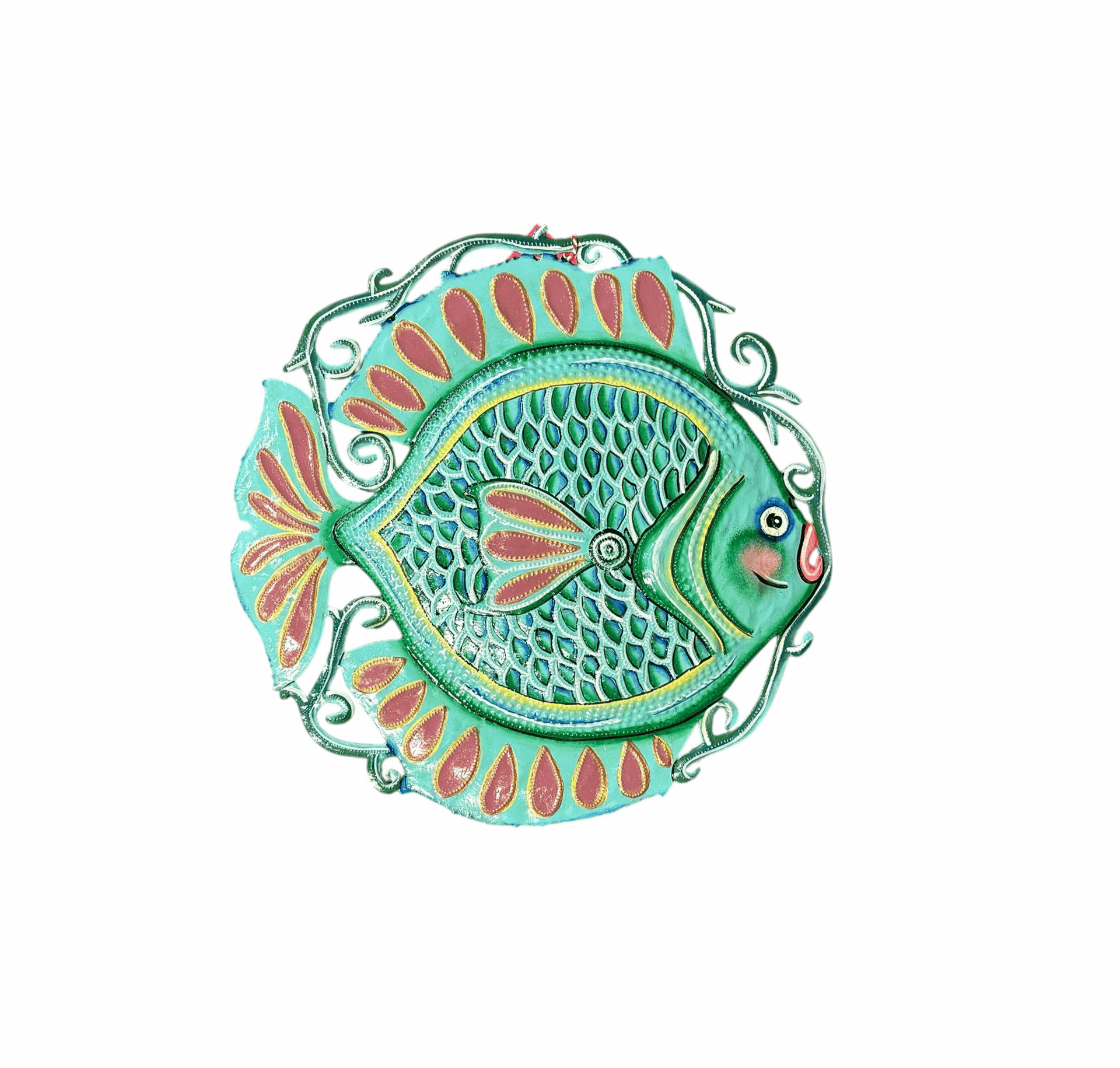 Turquoise Fish with Scales