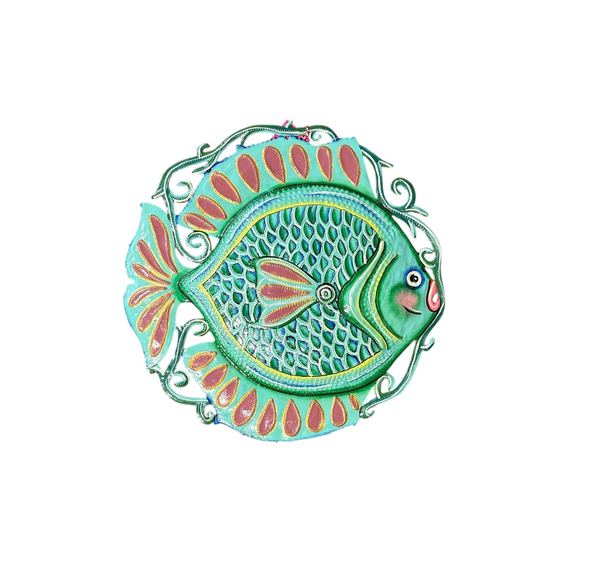 Turquoise Fish with Scales