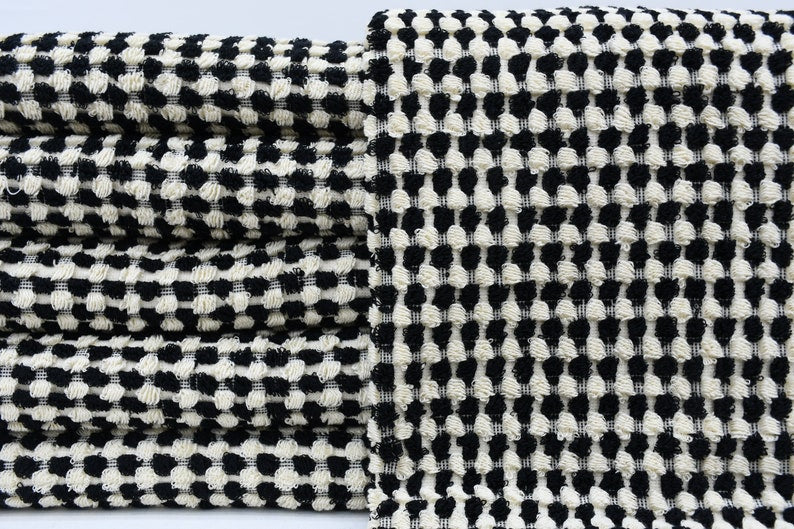 Bubble Black Terry Turkish Towel