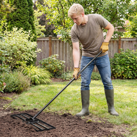 30 x 10 Inch Heavy Duty Lawn Level Tool with 69 Inch Handle-Black