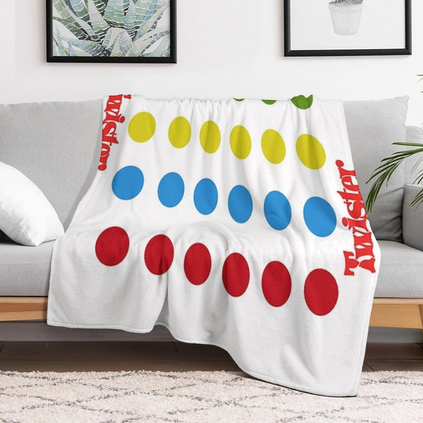 Twister Shower Curtain Sustainable Throw Blanket