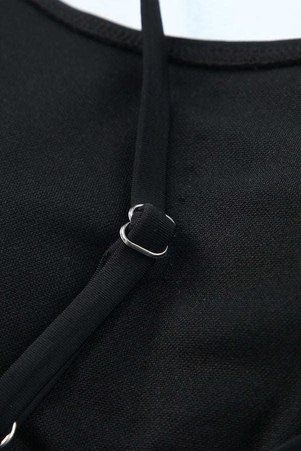 Edith Leopard Mesh Trim 2pcs Bikini Swimsuit