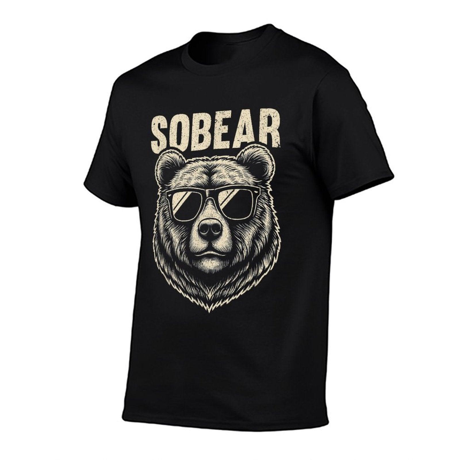 Sobriety Anniversary Sober AA NA Recovery Sobear T-Shirt