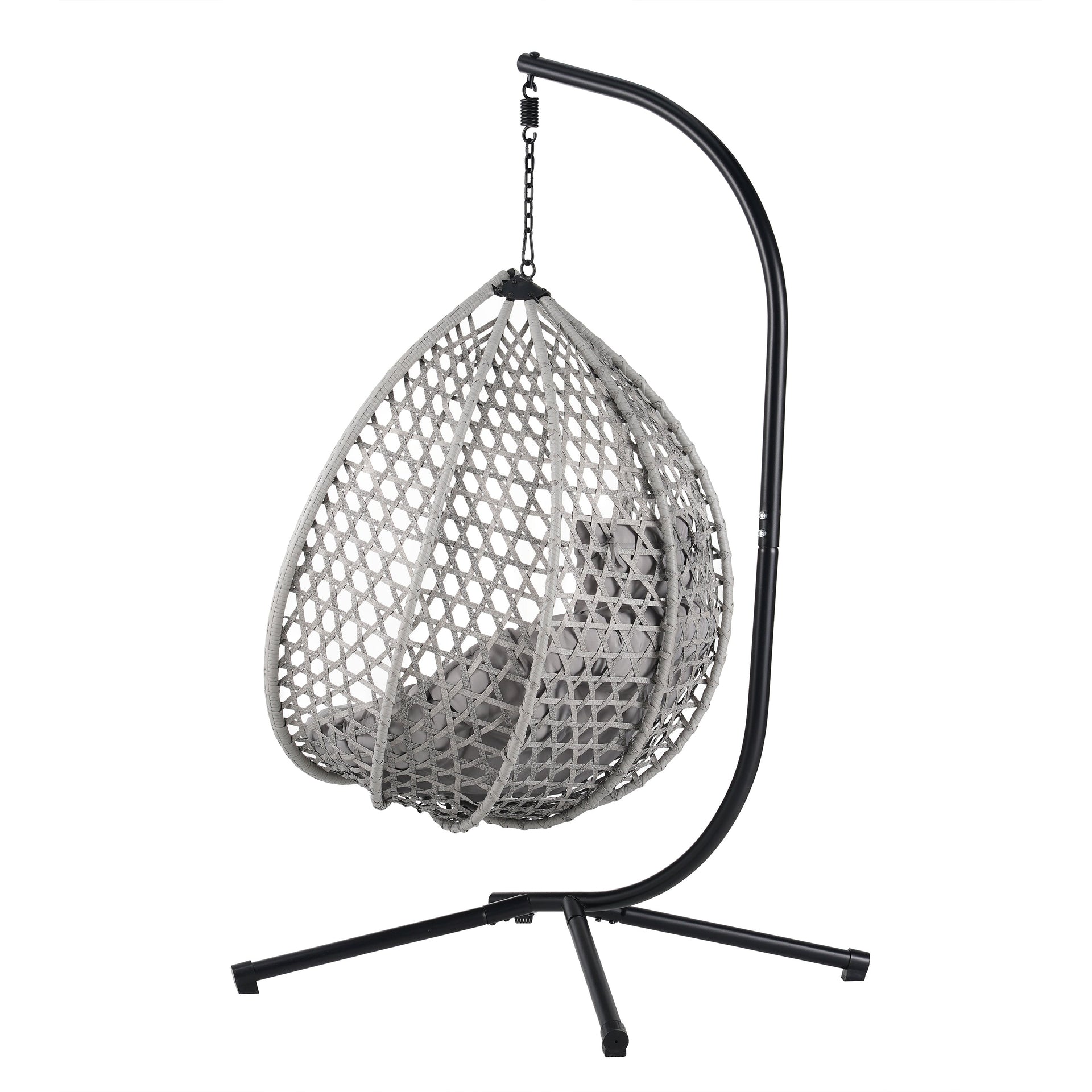 Versatile Hanging Egg Chair for Indoor and Outdoor Use — Comfortable Relaxing Seat