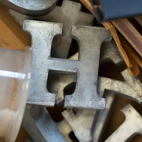 Zinc Individual Letters A-Z