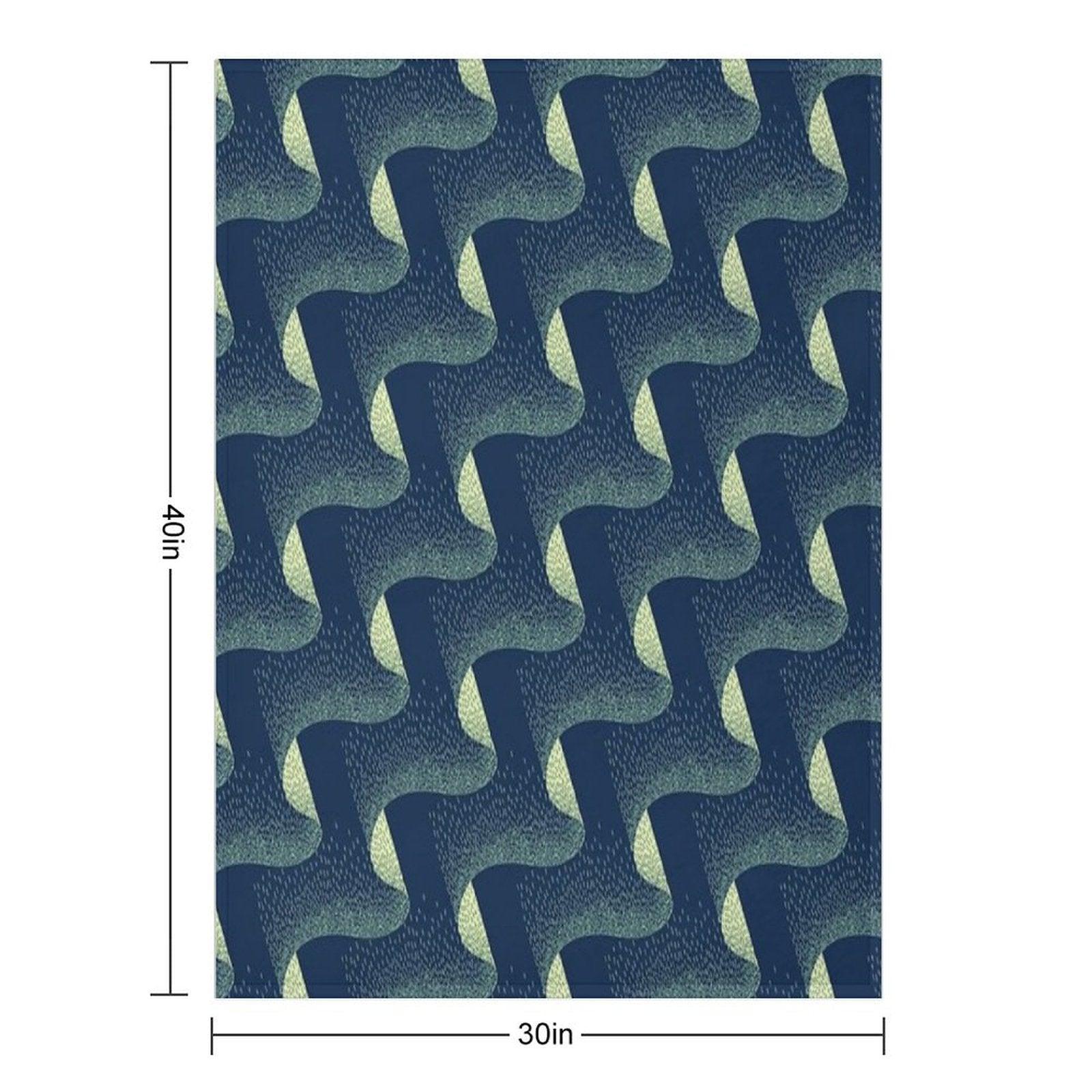 Aurora Embroidery  Repeat Pattern Throw Blanket