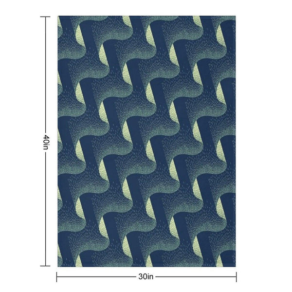 Aurora Embroidery  Repeat Pattern Throw Blanket