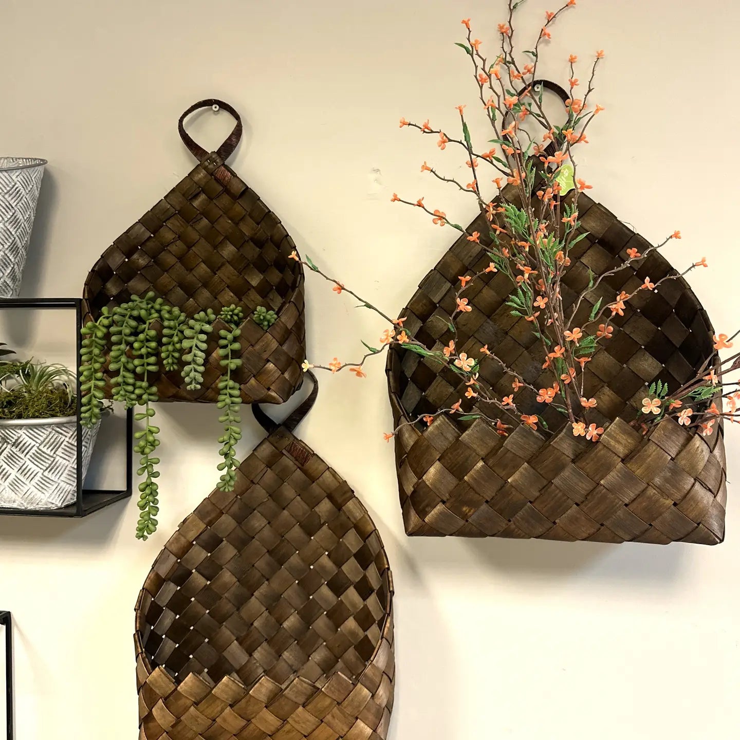 Woven Hanging Basket VagabondVintage