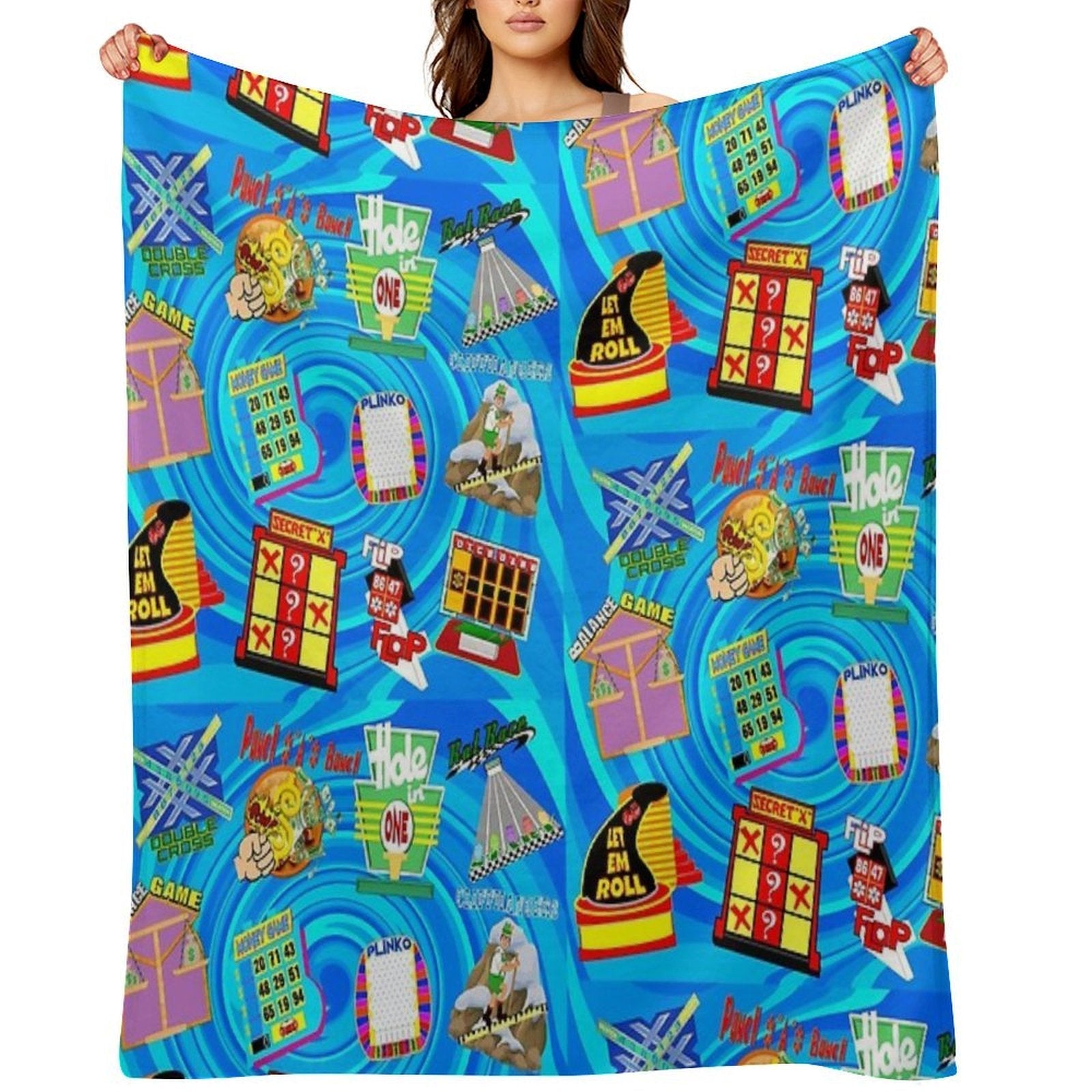 TV Game Show Contestant - TPIR (The Price Is...) Gift-ready Throw Blanket