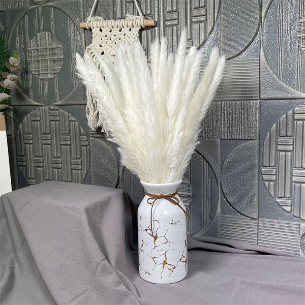 30Pcs Dried Bulrush Flowers Bouquet Home Wedding Decoration Table Flores Preservadas Pampas Grass Natural Reed Decor for Room