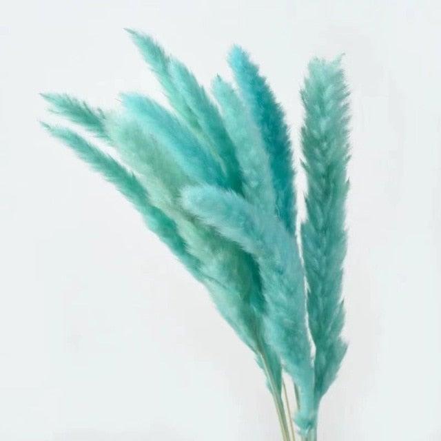 30Pcs Dried Bulrush Flowers Bouquet Home Wedding Decoration Table Flores Preservadas Pampas Grass Natural Reed Decor for Room