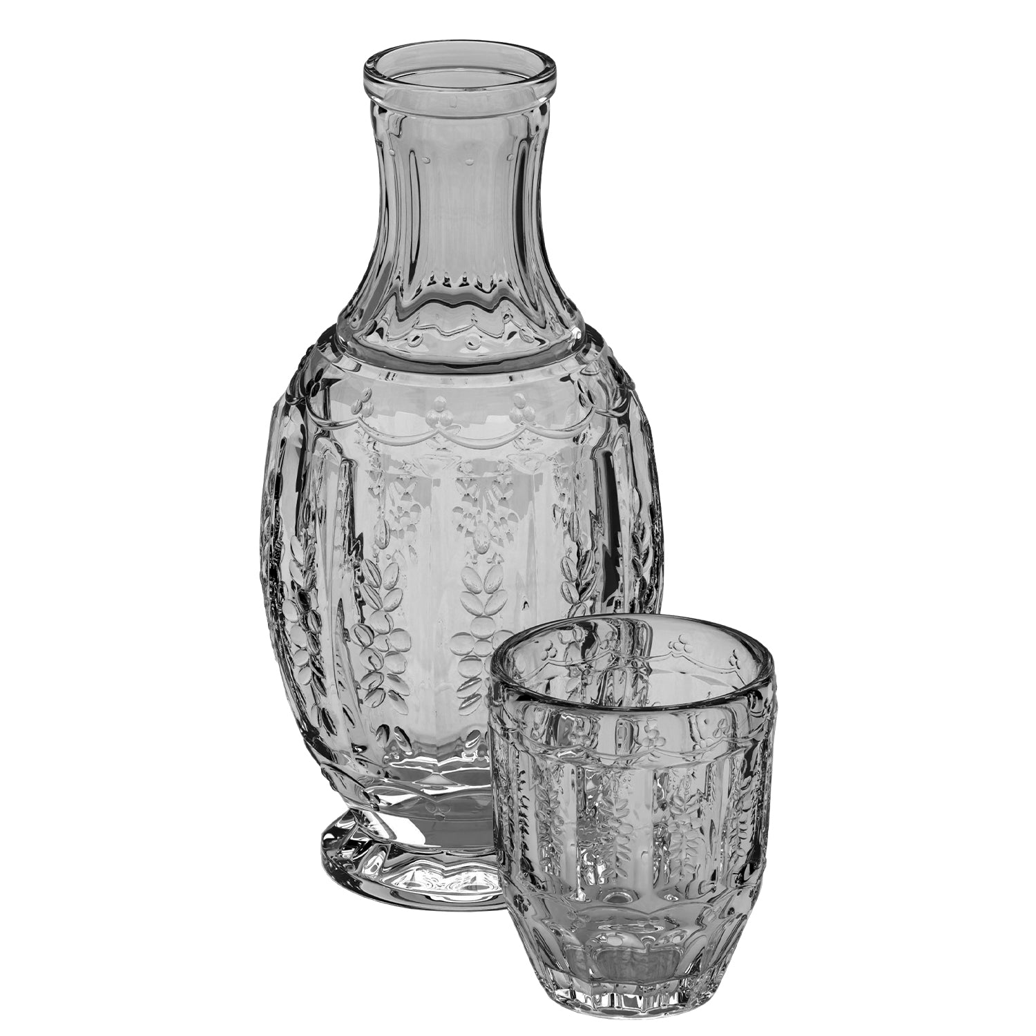 Vintage Gray Water Carafe With Tumbler 33.08oz.