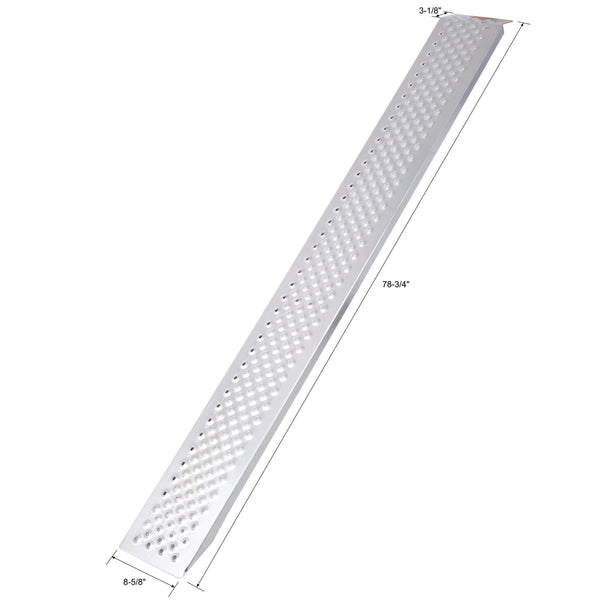 Aluminum ramp, 78 