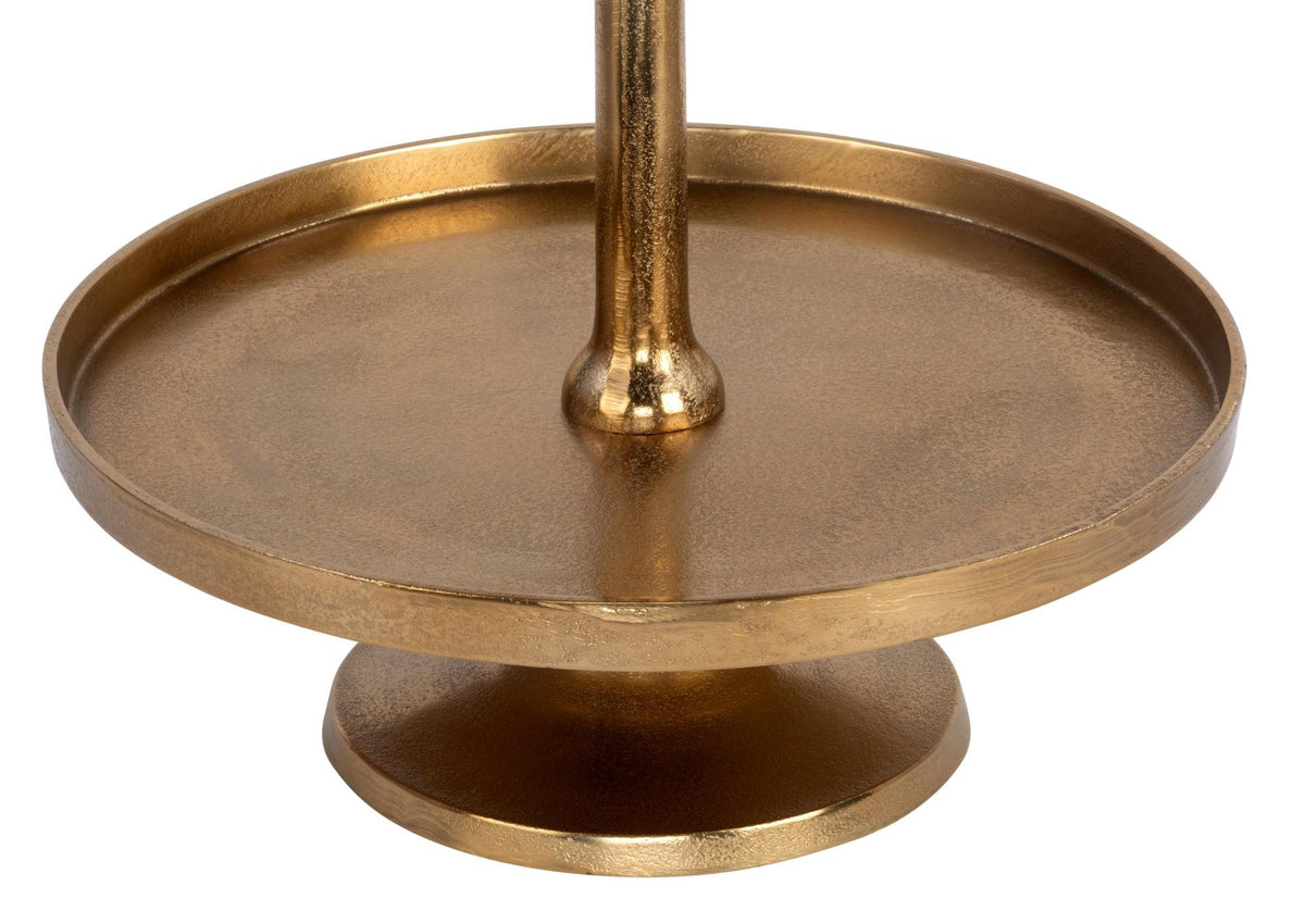 3 Tier Plate Gold Stand - 35