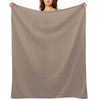 Tiled Pattern - Brown All-season Throw Blanket