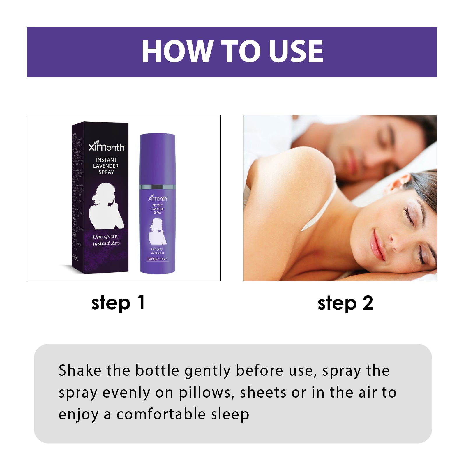 Lavender Sleep Spray, Soothing Body Fatigue Pamper Sleep Relaxing Sleep Spray