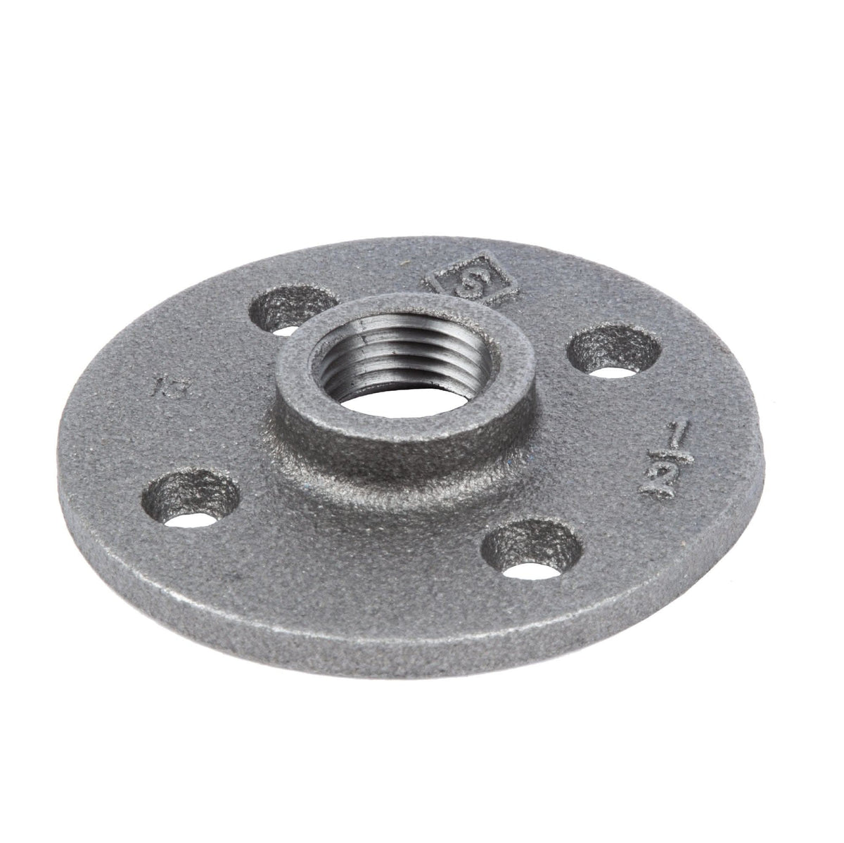 1/2 in. Black Floor Flange